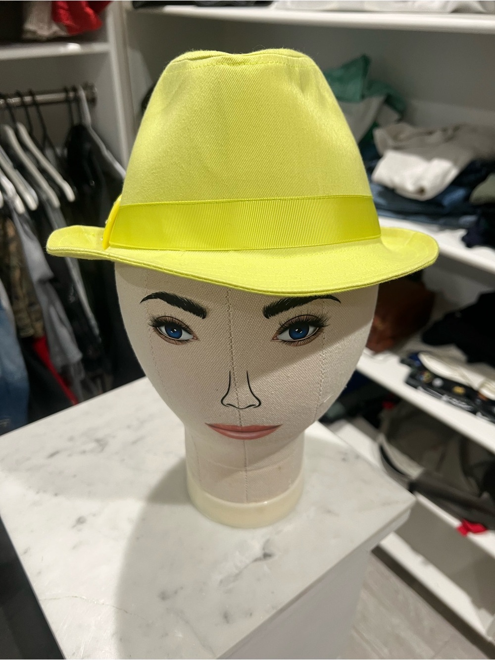 Fedora Hat  Neon Yellow Joe Boxer -Summer Accessory